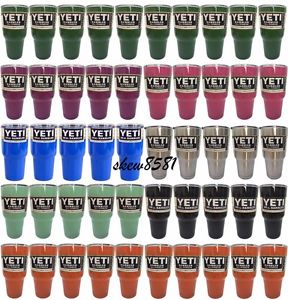 50pcs Yeti 30oz Rambler Cooler Tumbler Stainless Steel Koozie Coffee Cup 8Colors