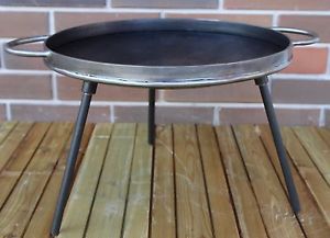 Campfire Skillet, Cast Iron Skillet, Footed Camp Fire Pot