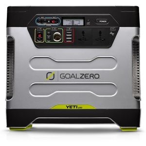 Goal Zero Yeti 1250 Solar Generator Unisex Adventure Gear Charger - Black