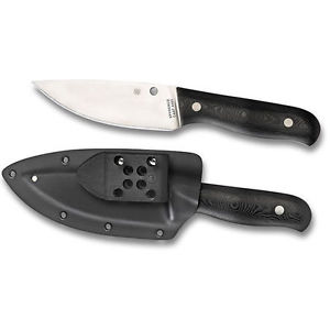 Spyderco Serrata G-10 Black - Plain Blade Knives