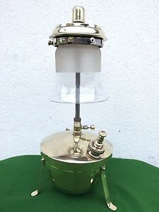 Rare Tilley Lamp Lantern KL80 ML93 with Original Tilley Brass Table Stand