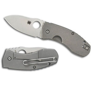 Spyderco TechnTitanium CTS XHP - Plain Blade Knives