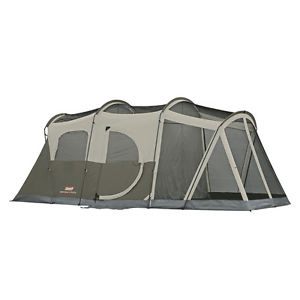 Coleman WeatherMaster 6 - 17' x 9' Screened Camping Tent with Hinged Door
