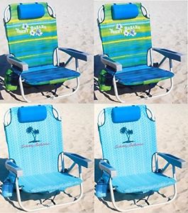 Tommy Bahama 2016 Backpack Cooler Chair with Storage Pouch and Towel Bar, 4 pack