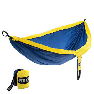 Eagles Nest ENO DoubleNest OneLink Combo - Sapphire/Yellow Hammock+Black Profly