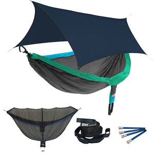 Eagles Nest ENO DoubleNest OneLink Combo - PCT Hammock+Navy Profly