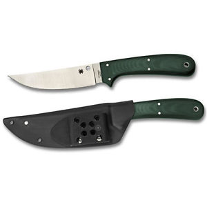 Spyderco Southfork G-10 Green - Plain Blade Knives