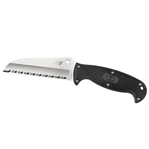 Spyderco Jumpmaster Lightweight Black H1 - Serrated Blade Knives