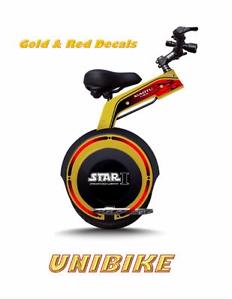 Apex Star-I SP800 Speeder Gold with Red Trim SELF BALANCING UNIBIKE 800W