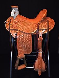 16" JC Martin Buckaroo Wade Saddle in Hermann Oak, Real Wool - Just completed