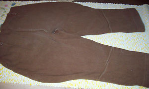 Vintage Brown Horse Riding Pants EQUESTRIAN Side Button Girls