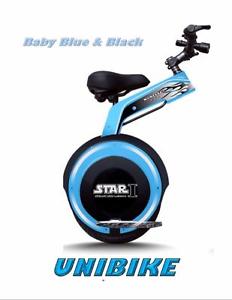 Apex Star-I SP800 Speeder Baby Blue with Black Trim SELF BALANCING UNIBIKE 800W