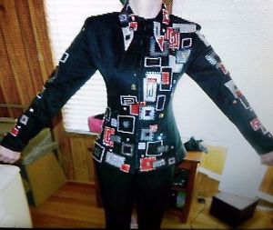 Black with red/silver Showmanship outfit size 5