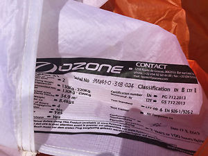 Used 3 Month  OZONE MAGMAX 41M Paraglider