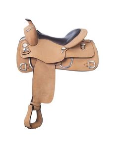 Tough-1 Saddle Royal King Training 15 1/2" Leather Seat RK1955L