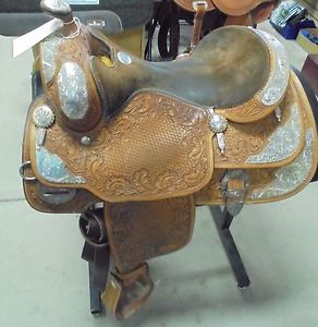 16" USED BILLY COOK SHOW WESTERN SADDLE 3 1021