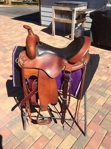 16"  FABTRON CROSS TRAIL SADDLE - All leather