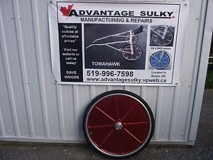 1 pr RED Anodized 28" WEB race sulky wheels