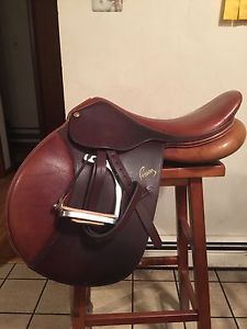 Pessoa AO English close Contact Saddle 16.5 Med Tree Excellent  Complete