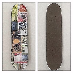 AUTHENTIC SIGNED & RARE Futura FLOM Skateboard - Murakami Warhol Koons Hirst