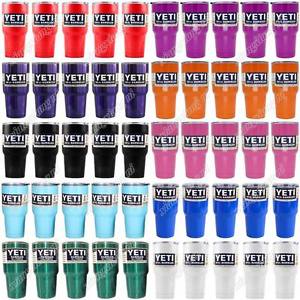 50pcs 10 Colos Yeti 30oz Rambler Cooler Tumbler Stainless Steel Cup Coffee Mug