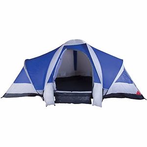 8 Person 3 Room Front Door Mat Footlockers Hiking Sun Shelter Cabin Camping Tent