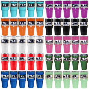 50pcs 10 Colors Yeti 30oz Rambler Cooler Tumbler Stainless Steel Cup Coffee Mug