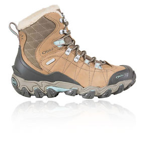 Oboz Bridger Bdry 7" Insulated Womens Sand Waterproof Walking Hiking Boots Shoes