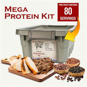 Preper Supplies Mega Protein Kit w/ Real Meat 80 Servings Family Self Reliant