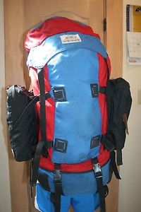 Vtg Gregory Backpack Climbing Red Blue Medium camping kidney bags