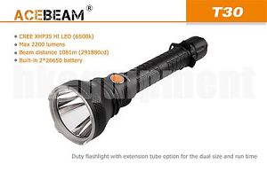 ACEBeam T30 Cree XHP35 HI LED 2200lm 1081m Flashlight