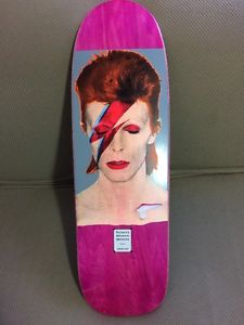 Jason Lee signed David Bowie Prime Wood Skateboard Deck Limited Release #26/500