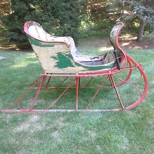 Antique Portland Cutter Horse Drawn Sleigh