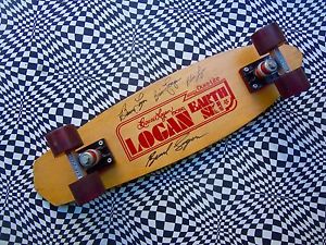 Autographed LOGAN EARTH SKI DURA-LITE,vintage skateboard sims G&S dogtown alva