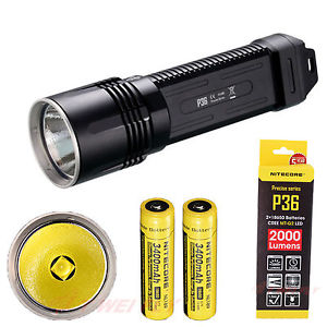 2015 new Nitecore P36 2000 lumens CREE MT-G2 LED flashlight Torch +18650 3400mAh