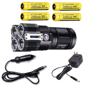 Black Friday Sale: Nitecore TM26 4000 Lumen Flashlight w/4x NL189 & Car Charger