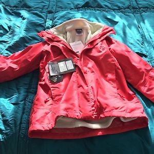 Jack Wolf skin Ladies Onyx Waterproof Jacket Red Size Medium