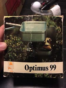 Vintage Optimus 99 Gas Hiking Camping Stove, Complete, In Box