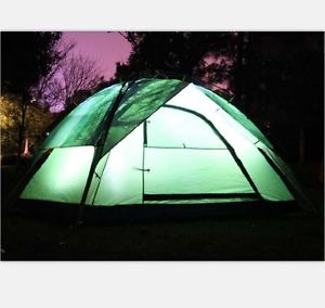 3-4 Persons Camping Hiking Double-deck Tent Outdoor Waterproof Forest S-S