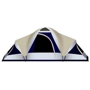 Stansport 2260 Grand 18 Three Room 2 Door 8 Person Dome Tent 10'x18x72" Camping