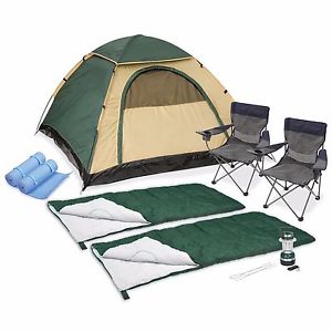 Tent For Camping 2 Person Camp Set With Excellent Features And Accessories NEW