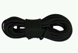 NEW ENGLAND ROPES 7/16 X 600 KMIII BLACK ROPE SAFETY RIGGING CLIMBING CAVING