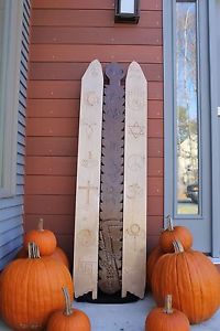 Longboard Dancing Deck w/HandMade Artistic Carvings of Religion & Peace, Symbols