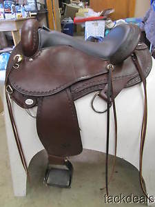 Circle Y Trail Gaiter Gaited Horse Endurance Flex 2 Saddle 16" Used