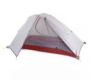 2 Persons Light Grey Camping Hiking Double Lining Tent Outdoor Waterproof @