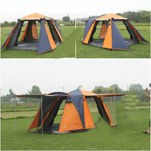 3-4 Persons Comfortable Pop Up 1's Waterproof Outdoor Camping Hiking Tent @