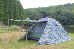 4 Persons Double Lining Multi-function Waterproof Outdoor Camping Hiking Tent #