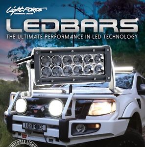 Lightforce Gen 2, 6" Dual Row LED 12x5w Combination Light Bar With wiring Harnes