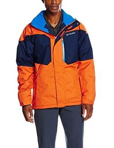 Columbia Alpine Action-Giacca da sci, da uomo, colore: arancio/tangy Collegiate,