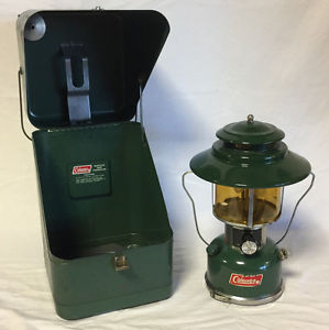 Vintage Coleman Kerosene Lantern 228H in Metal Case